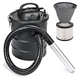 Sellnet Aschesauger 15L 1200W mit Blasfunktion & DUAL Filtersystem, Kaminsauger mit HEPA Filter, Staubsauger für Kamin, (Kabellänge - ca. 1,5m) Kabelhalter, Grill und Feuerstelle SN119