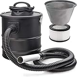 SELLNET Aschesauger Kaminsauger Blasfunktion 1650W DUAL Filter System